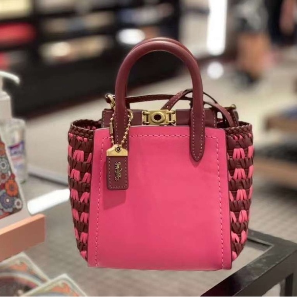 Coach Handbags - Coach Troupe Tote 16 With Weaving